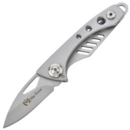 Max Knives 14688G — Big Flip rotating folder, all-440C build, silver finish