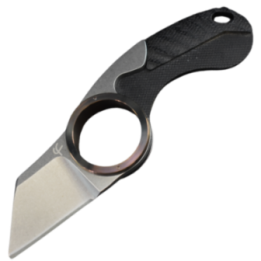 Max Knives FPGSPLTM — folding Shark Griffe, brown titanium ring