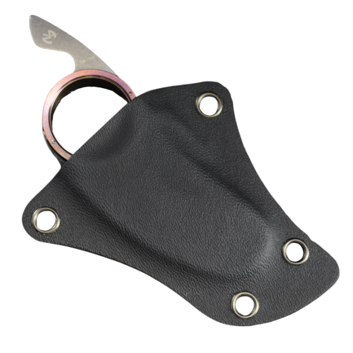 Max Knives FPGSPLTM — Griffe Shark pliante 440C, anneau titane marron — vue 6