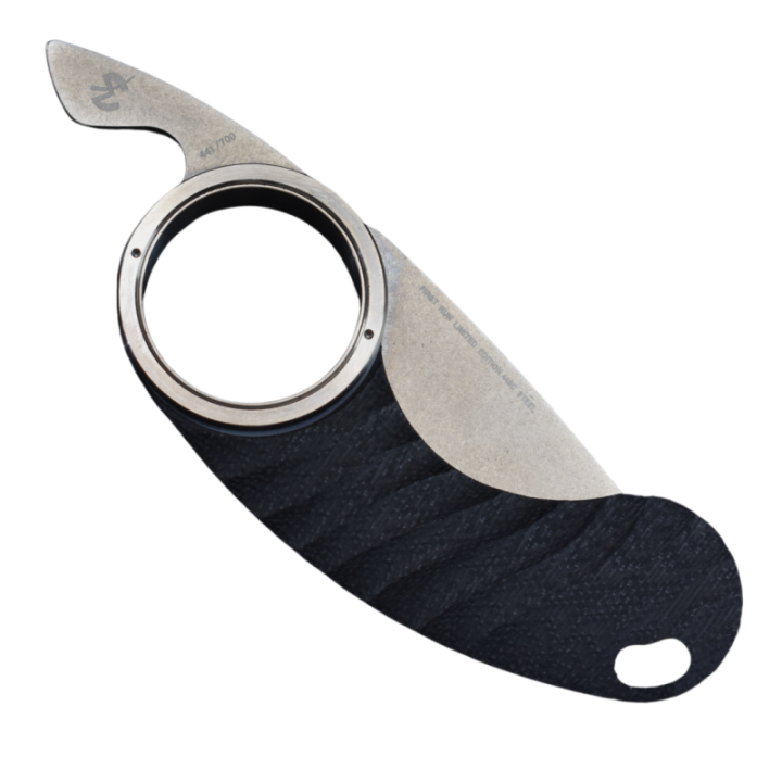 Max Knives FPGTPLT — folding Tanto Griffe, natural titanium ring — view 5