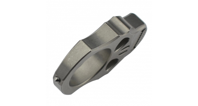 MAXKNIVES - TIKNU4 - Impact Skull knuckle Titane naturel