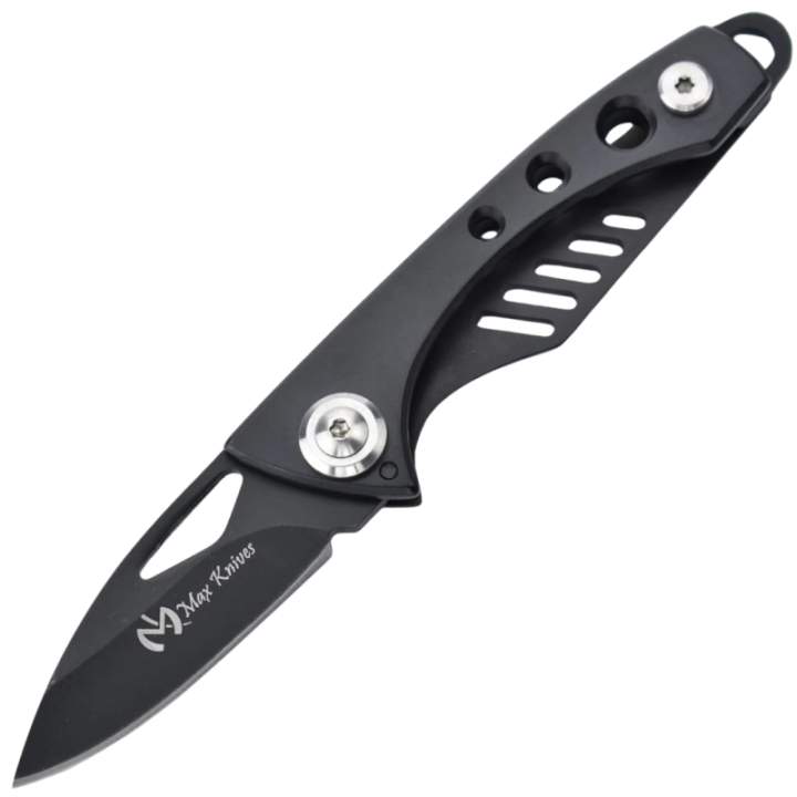 Max Knives 14688N — Big Flip Rotatif, pliant tout acier 440C noir