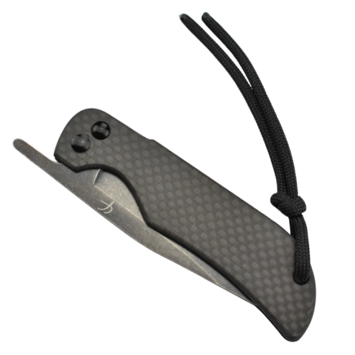 Max Knives FPPBC — Manche fibre de carbone, lame 440C drop point 77 mm — vue 3