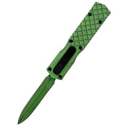 Max Knives MINI5-GND3 — Couteau automatique OTF vert, 144 mm ouvert — vue 2