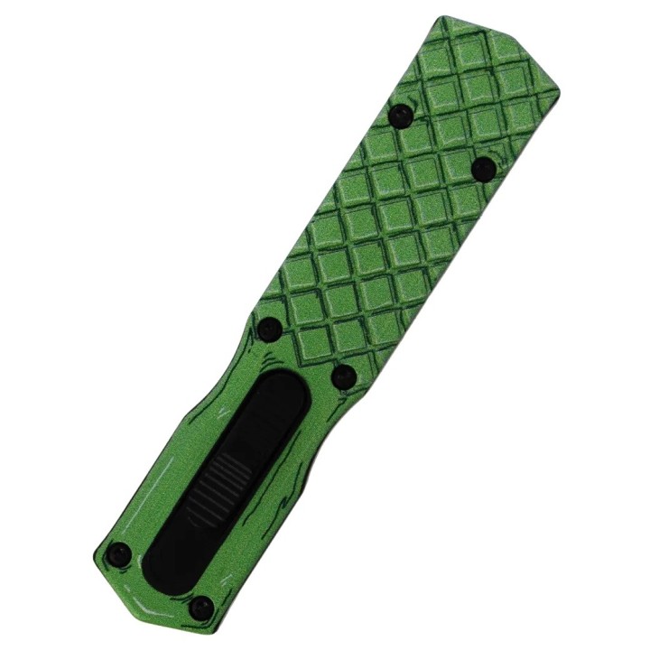Max Knives MINI5-GND3 — Couteau automatique OTF vert, 144 mm ouvert — vue 3