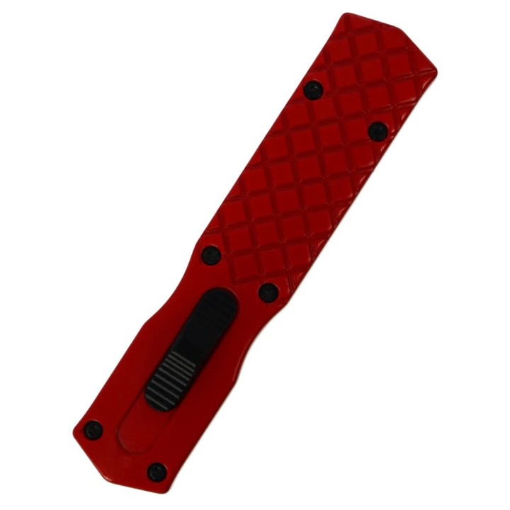 Max Knives MINI5-RDD — Couteau automatique OTF rouge, manche 84 mm — vue 5