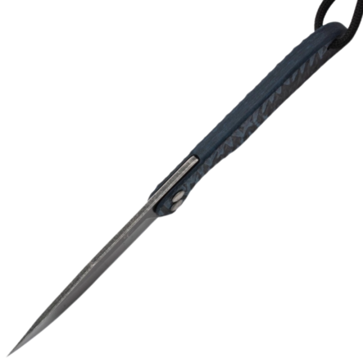 Max Knives FPPBG10B — Manche G10 bicouleur bleu, lame 440C clip point — vue 4