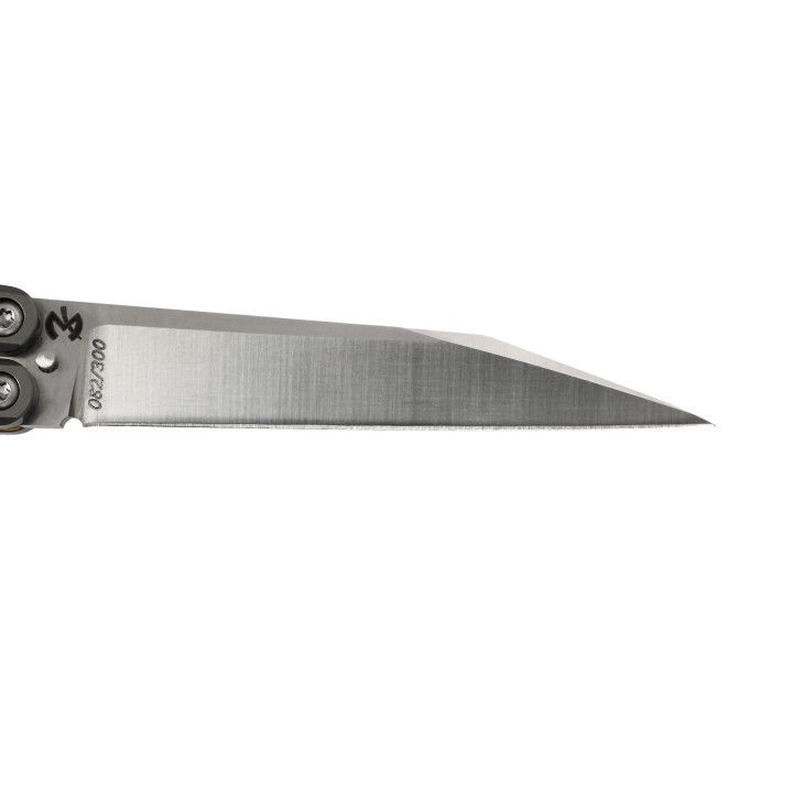 Max Knives FPBBL — Papillon Fred Perrin, micarta bleu