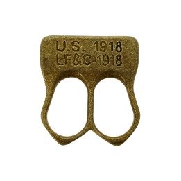 Max Knives PA2L — Outil d'impact 2 doigts, laiton, style US 1918