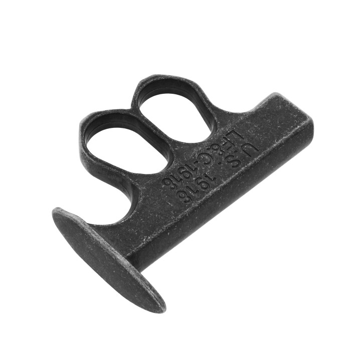 Max Knives PA2A — Outil d'impact 2 doigts, aluminium, profil denté