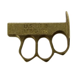 Max Knives PA3L — Outil d'impact 3 doigts, laiton, style US 1918