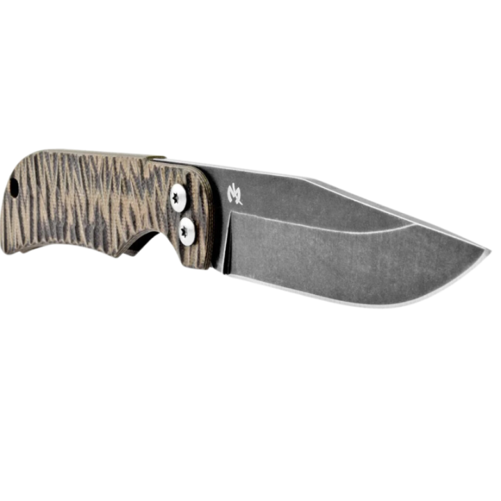 Max Knives FPPBG10M — Brown two-tone G10 handle, 440C clip point blade — view 3