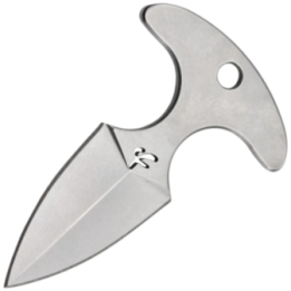 Max Knives FPPUSHS — Mini push dagger 440C silver, dessin Fred Perrin