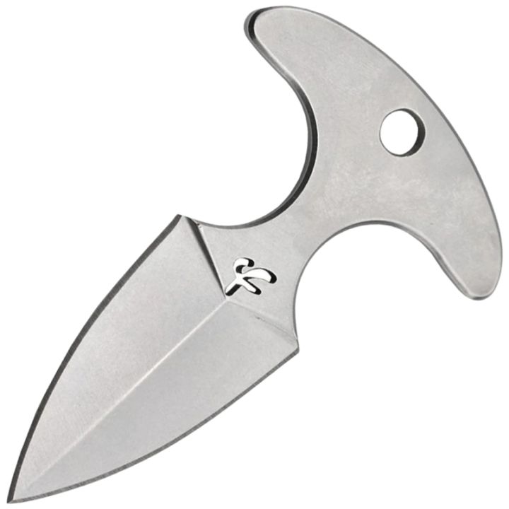 Max Knives FPPUSHS — Mini push dagger 440C silver, dessin Fred Perrin