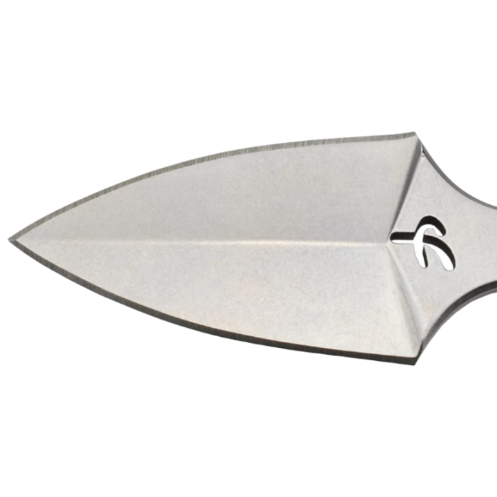 Max Knives FPPUSHS — Mini push dagger 440C silver, dessin Fred Perrin — vue 2