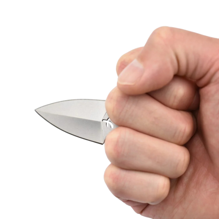 Max Knives FPPUSHS — Silver 440C mini push dagger, Fred Perrin design — view 4