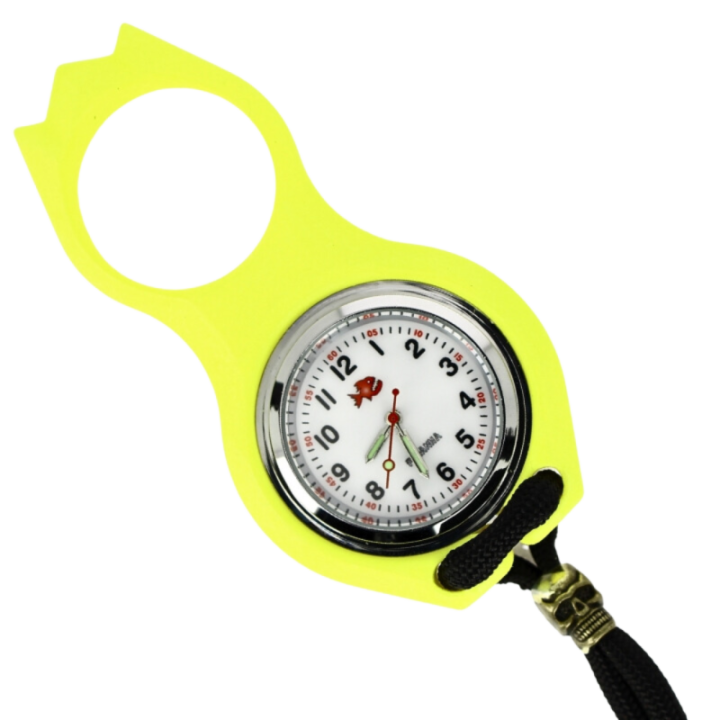 Max Knives IWJ — Yellow polycarbonate Impact Watch, one-finger format