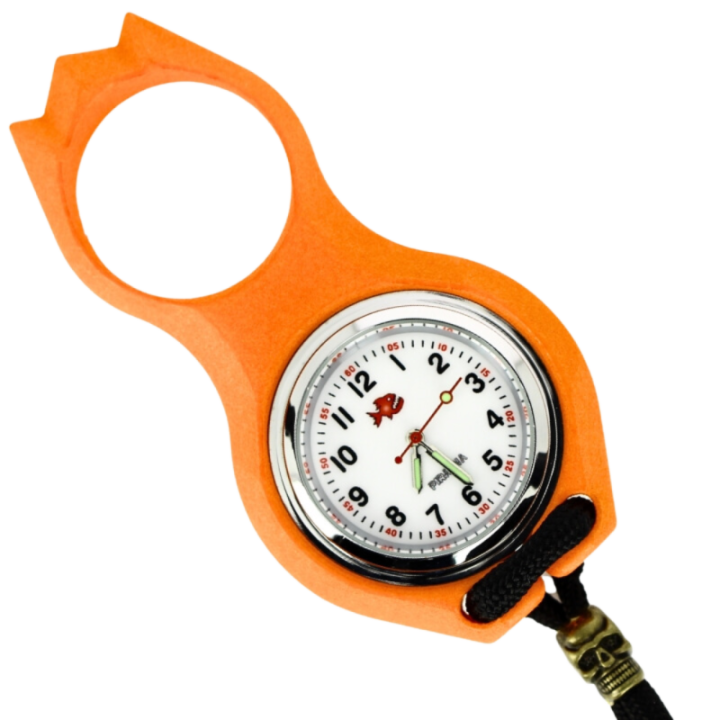 Max Knives IWO — Orange polycarbonate Impact Watch, technical plastic