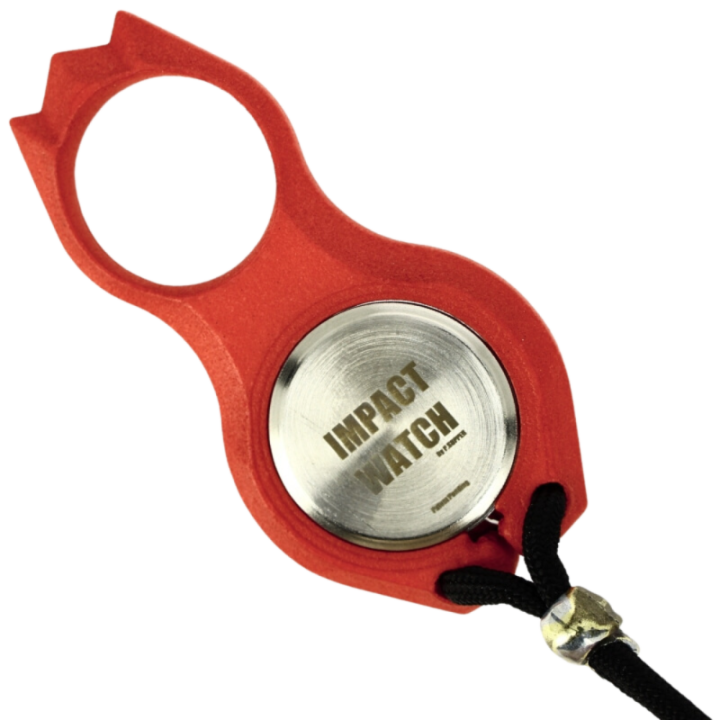 Max Knives IWR — Red polycarbonate Impact Watch from a six-colour range — view 2