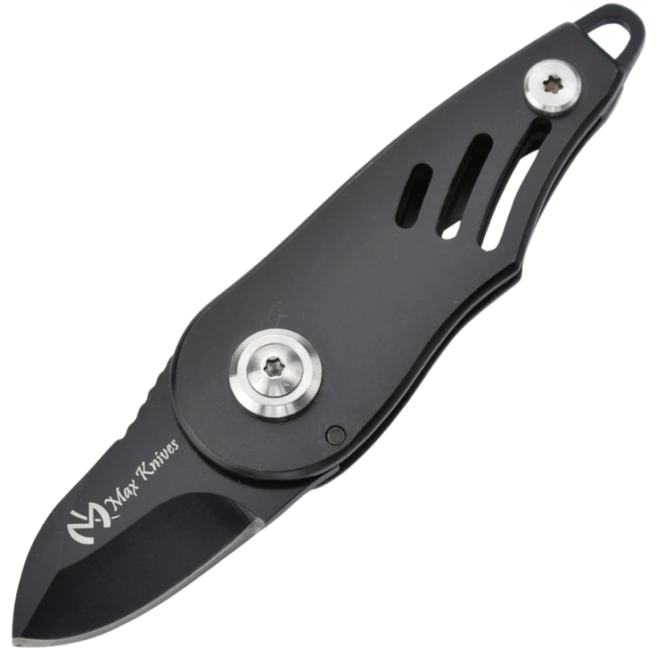 Max Knives 14693N — Couteau pliant rotatif Small Flip 440C, finition noire