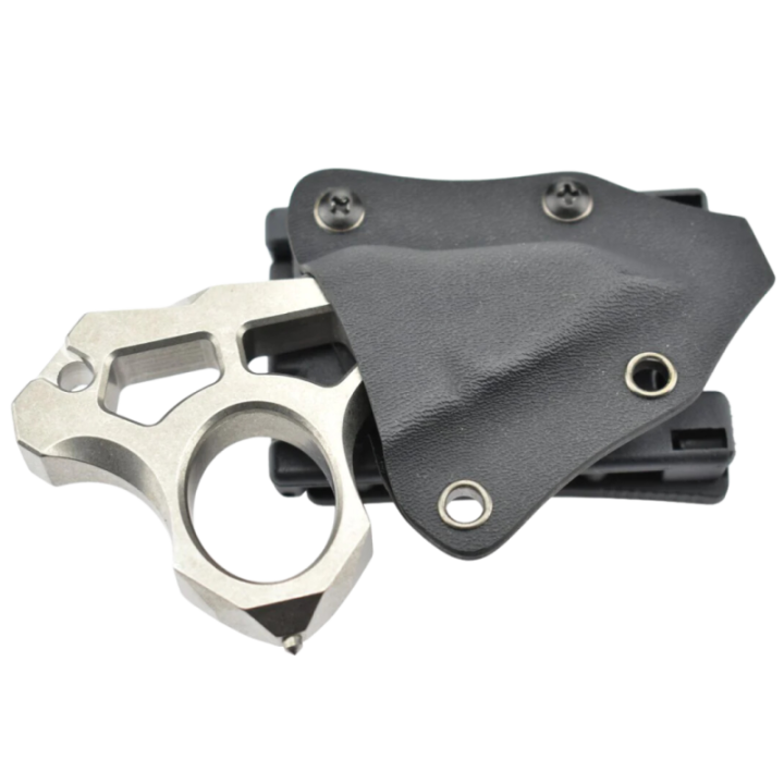 Max Knives KNUCKAN — Outil d'impact 100 % titane, 187 g, étui kydex — vue 2