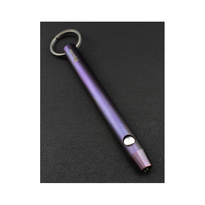 Max Knives KUBATON2 — Kubaton titane anodisé violet et doré, pick OTF — vue 2
