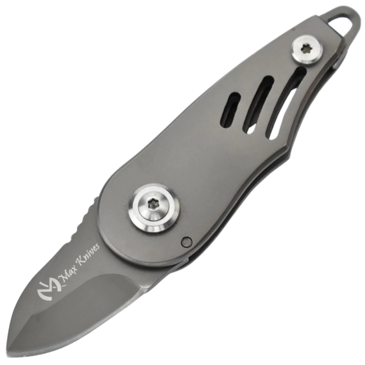 Max Knives 14693T — Couteau pliant rotatif Small Flip 440C, finition titane
