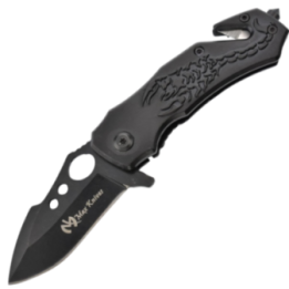 Max Knives MK105 — Couteau pliant assisté 440C, frame lock, manche aluminium