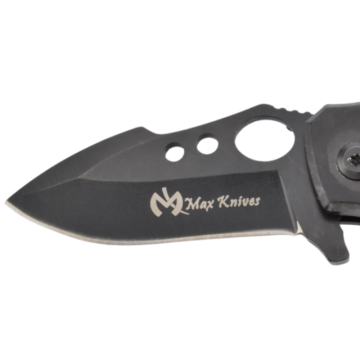 Max Knives MK105 — Couteau pliant assisté 440C, frame lock, manche aluminium — vue 3