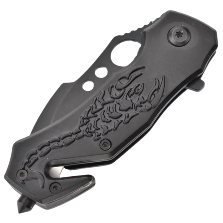 Max Knives MK105 — Couteau pliant assisté 440C, frame lock, manche aluminium — vue 4