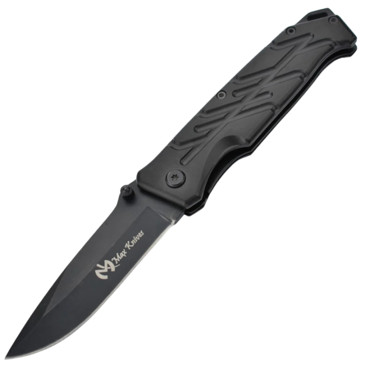 Max Knives MK110 — Couteau pliant drop point 440C finition stonewash