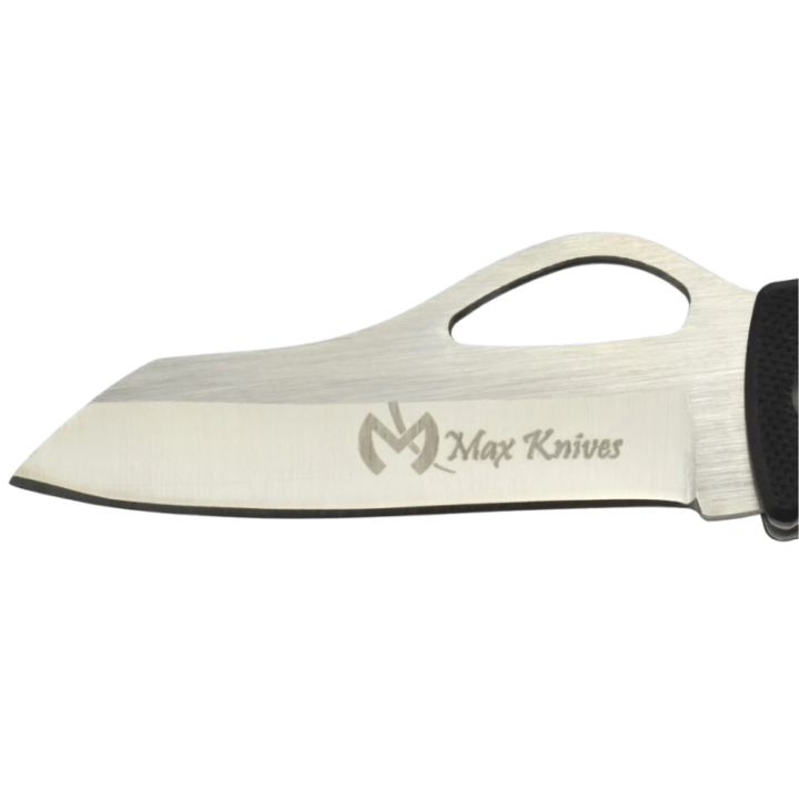 Max Knives MK112 — 440C wharncliffe folder with black G10 handle — view 2