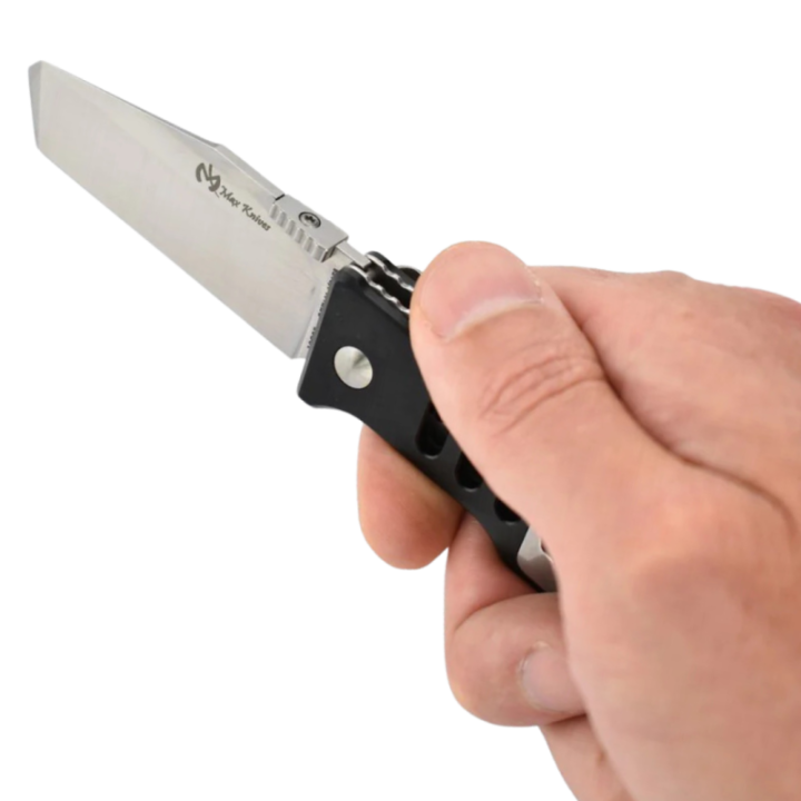 Max Knives MK115B — 12C27 tanto folder, anodised aluminium handle — view 3