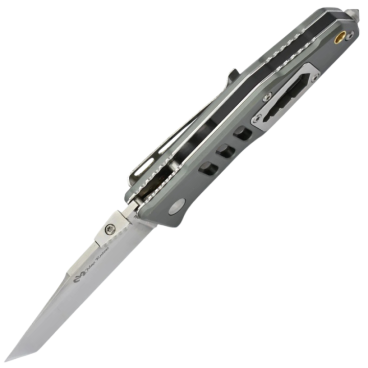Max Knives MK115S — 12C27 tanto folder, silver aluminium handle — view 2