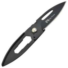 Max Knives MK117B — Couteau porte-clés 440C, finition noire, 20 g