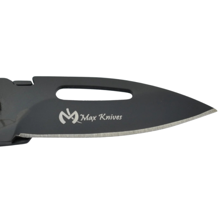 Max Knives MK117B — 440C keyring folding knife, black finish — view 2