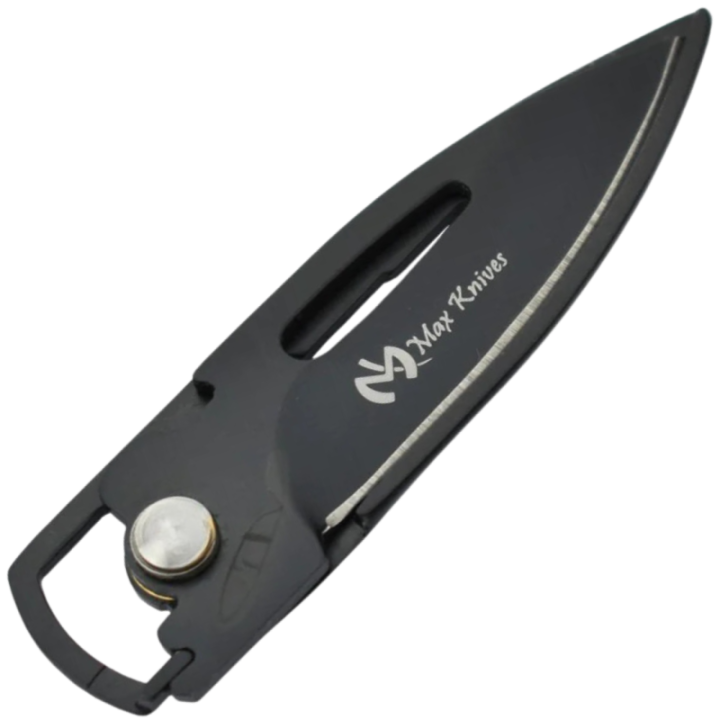 Max Knives MK117B — 440C keyring folding knife, black finish — view 3