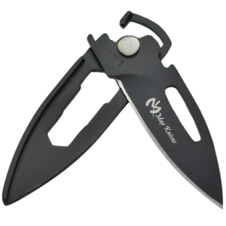 Max Knives MK117B — 440C keyring folding knife, black finish — view 4