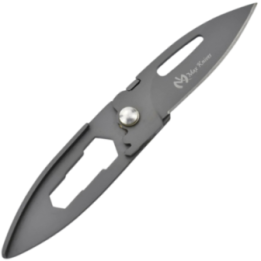 Max Knives MK117G — 440C keyring knife in gunmetal grey finish