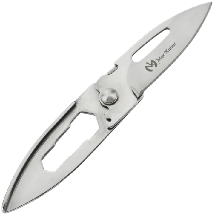 Max Knives MK117S — Keyring folding knife, 440C silver finish
