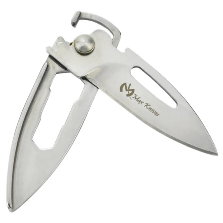 Max Knives MK117S — Keyring folding knife, 440C silver finish — view 4