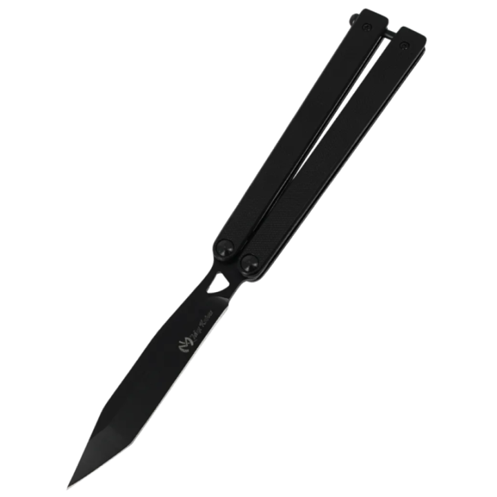Max Knives Black-2 — Couteau papillon lame tanto acier et G10