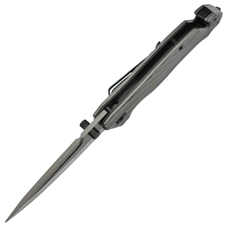 Max Knives MK140 — Couteau pliant 3Cr13, manche acier inox, étui nylon — vue 3