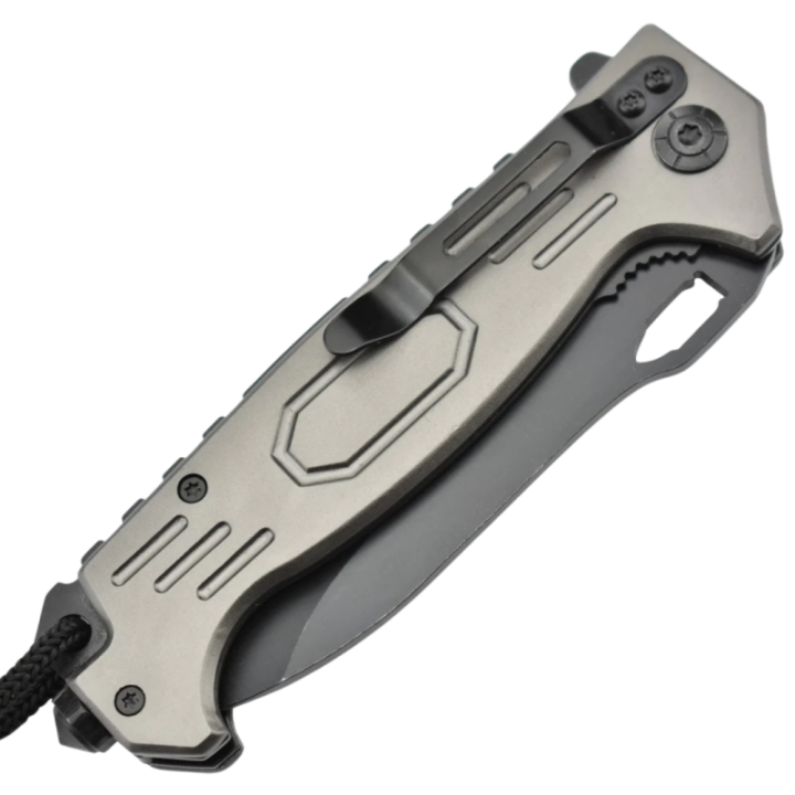 Max Knives MK146 — Assisted Serrated Folder With Paracord Lanyard — view 3