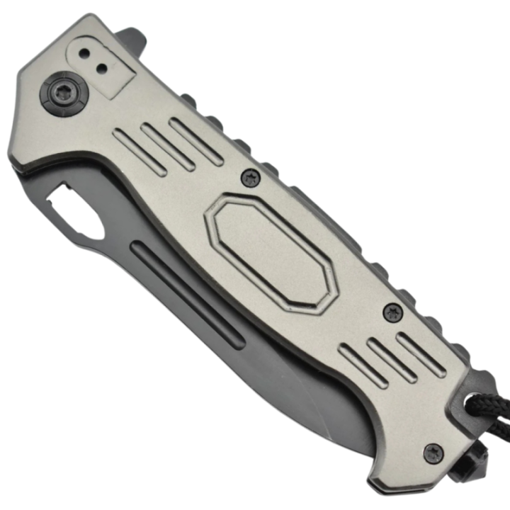Max Knives MK146 — Couteau pliant assisté semi-dentelé, lanière paracorde — vue 4