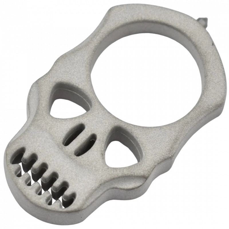 MAXKNIVES - PASKAS - Poing americain Skull en aluminium finition sable