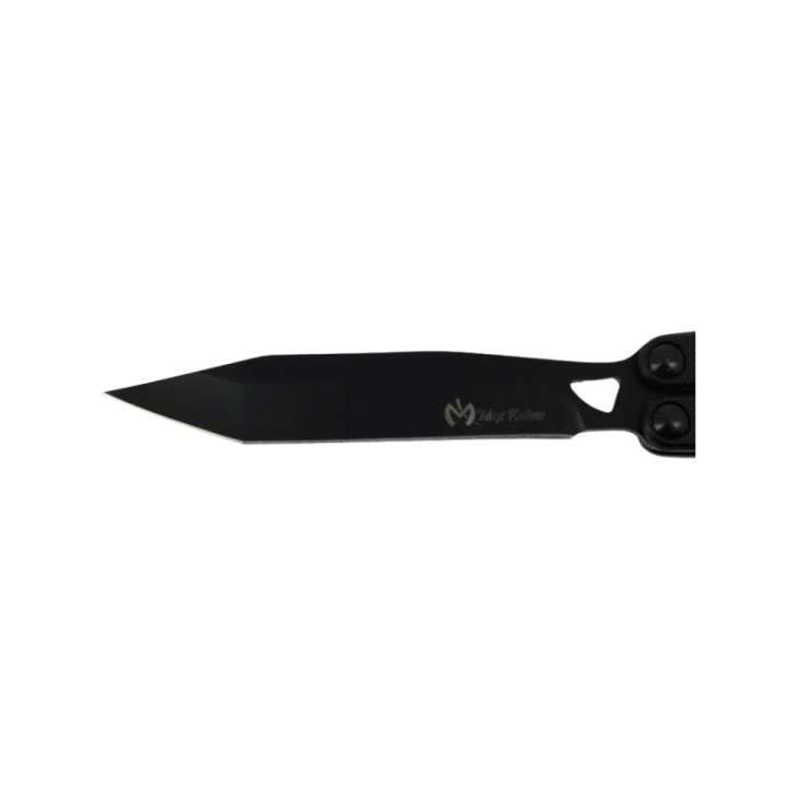 Max Knives Black-2 — Couteau papillon lame tanto acier et G10 — vue 5