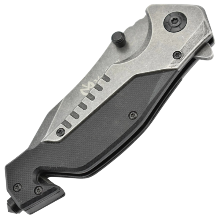 Max Knives MK148 — Couteau pliant clip point stonewash, acier et G10 — vue 3