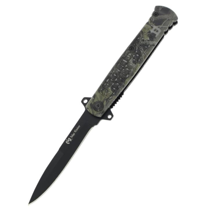 Max Knives MK160 — 72 g flipper folder, camouflage khaki handle