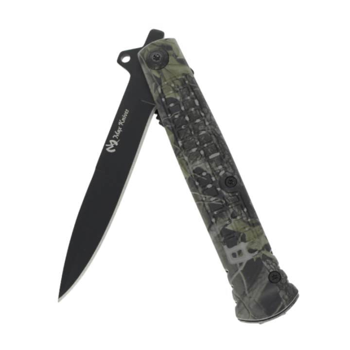 Max Knives MK160 — 72 g flipper folder, camouflage khaki handle — view 4